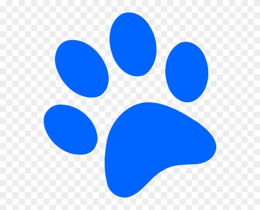 Blue Paw Print